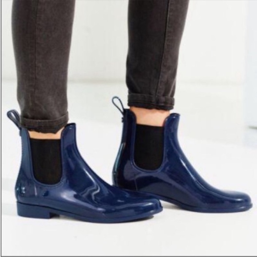 SAM EDELMAN Tinsley Rubber Rain Boot Navy Blue Size 9 - Picture 2 of 11